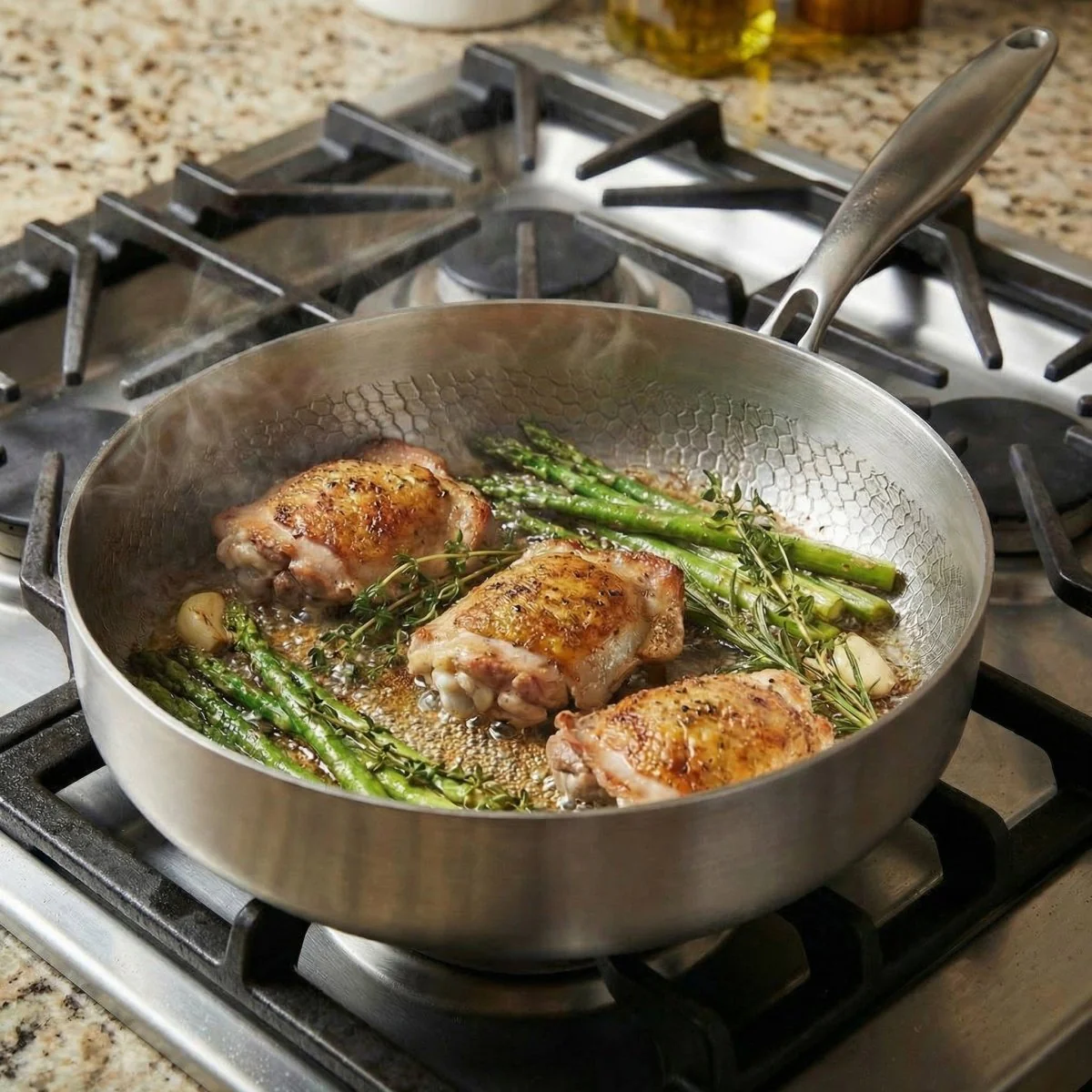Hand-Hammered High-Wall Titanium Pan | World Cup 26 - Image 4