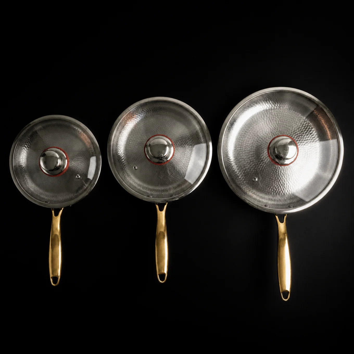 Hand-Hammered Titanium Pan - 3-piece set I Limited Edition - Image 5